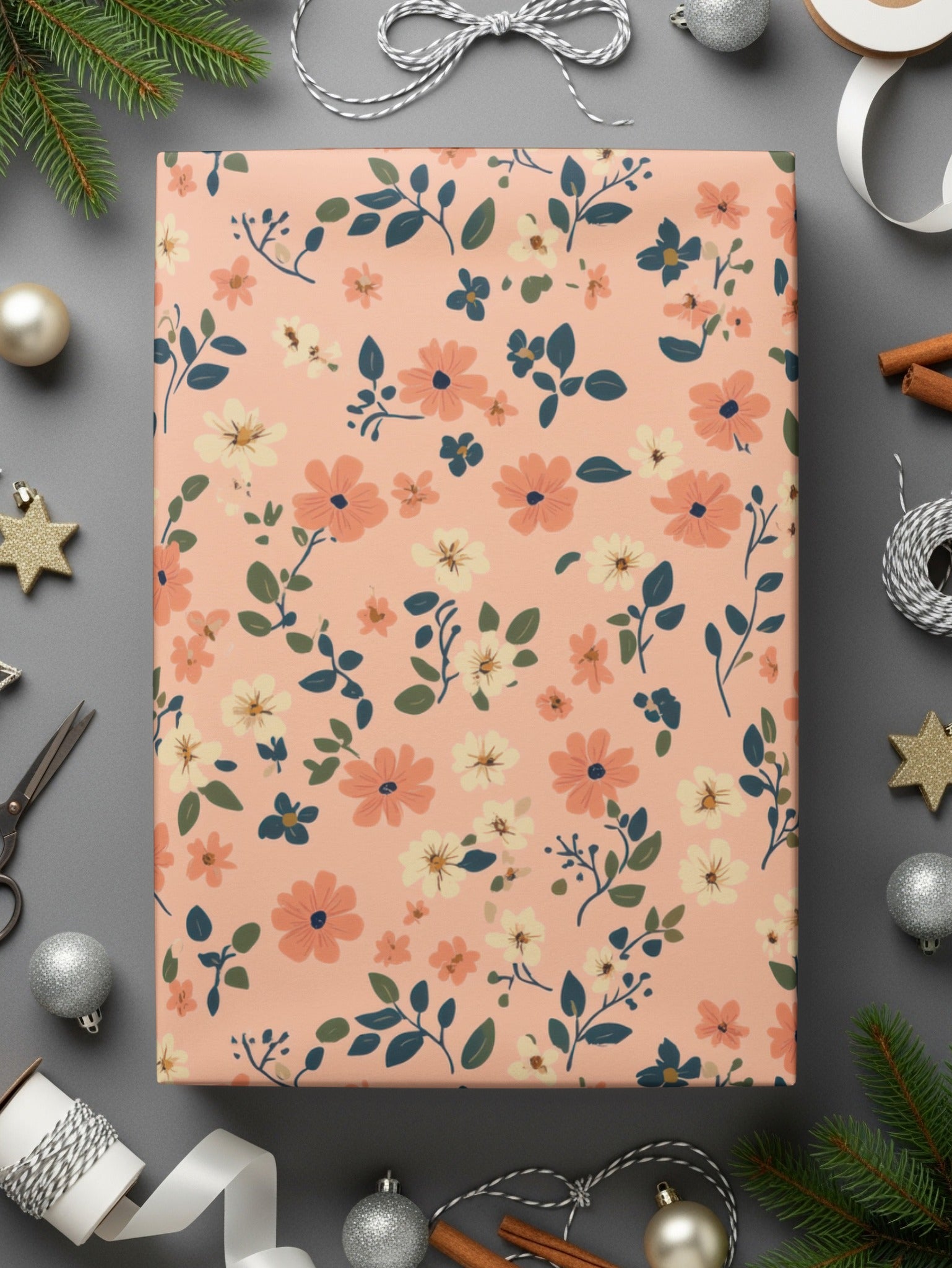Modern Ditsy Flower Pattern Floral Background Digital - Moore and Mountain