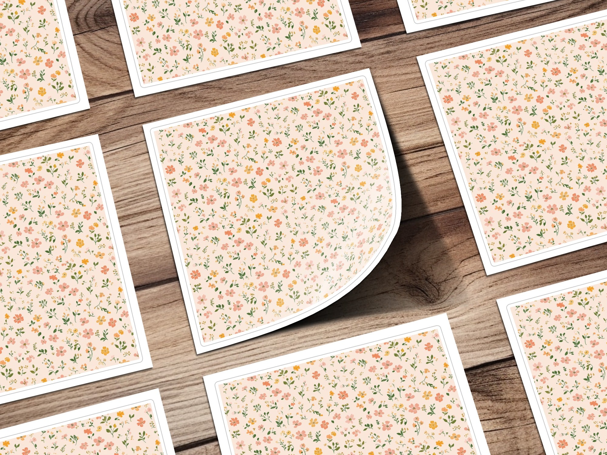 Modern Ditsy Flower Pattern Seamless Flower Repeat Digital - Moore and Mountain