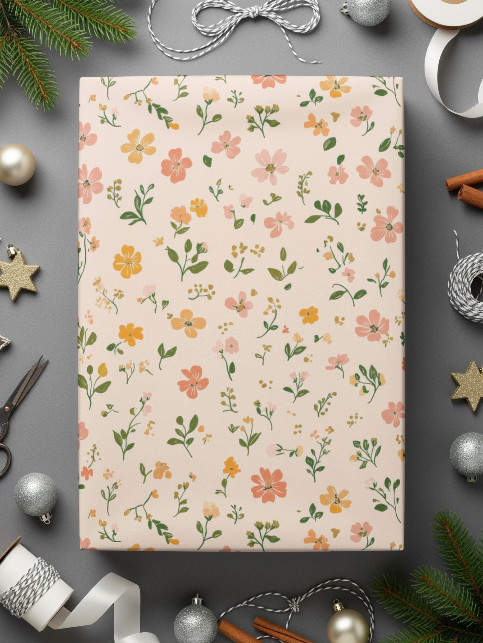 Modern Ditsy Flower Pattern Seamless Flower Repeat Digital - Moore and Mountain