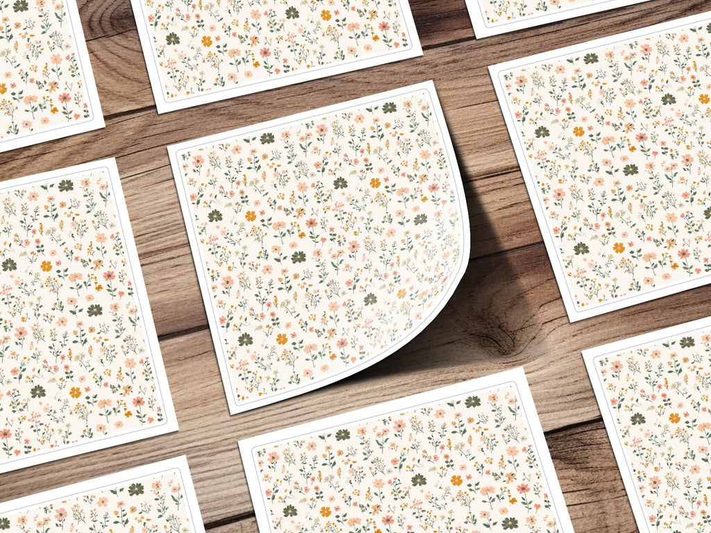 Modern Ditsy Flower Pattern Vector File for Your Projects - Moore and Mountain