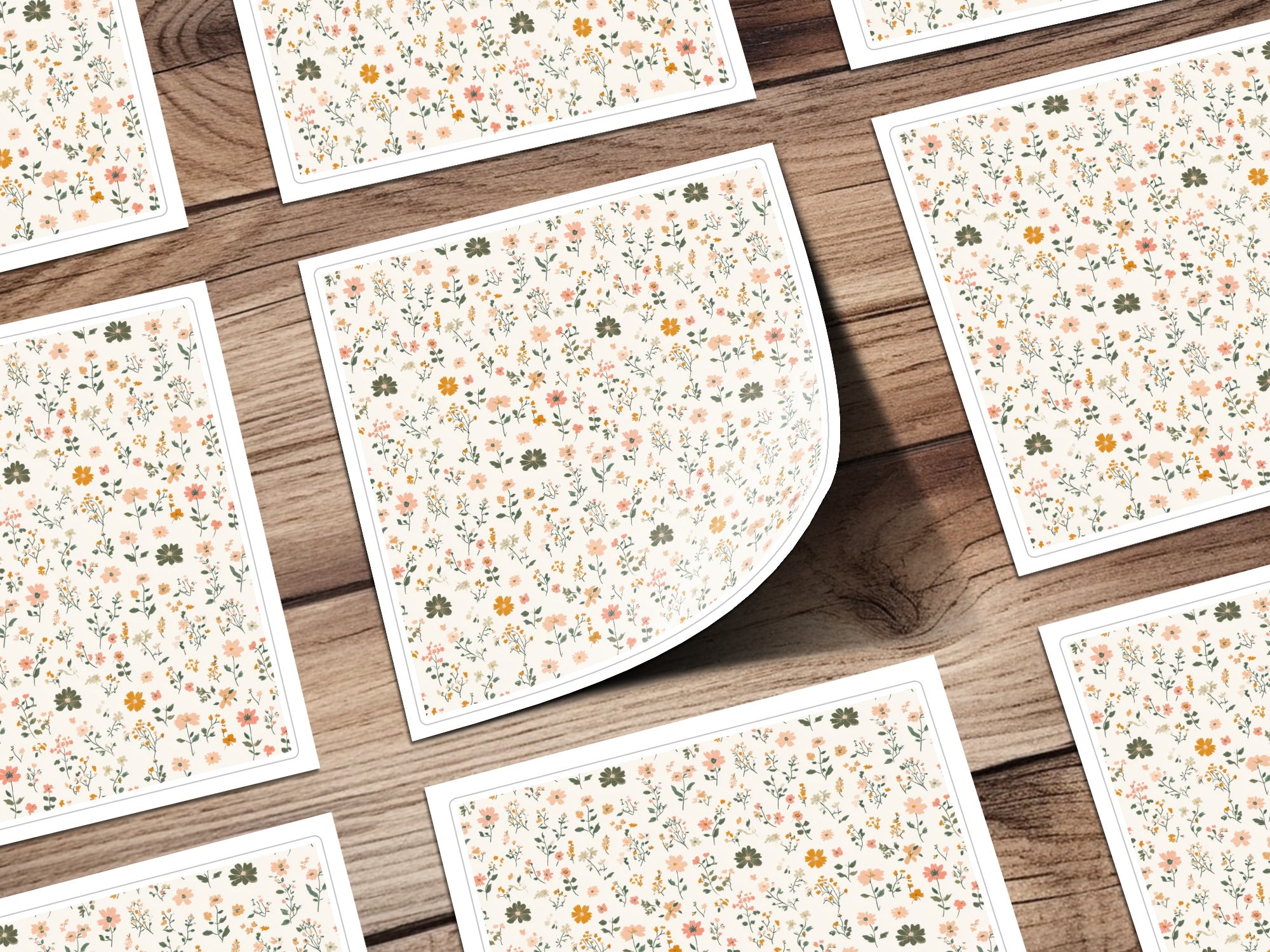 Modern Ditsy Flower Pattern Vector File for Your Projects - Moore and Mountain