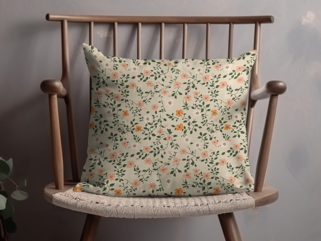 Modern Ditsy Flower Pattern With Leaves For Backgrounds Digital - Moore and Mountain