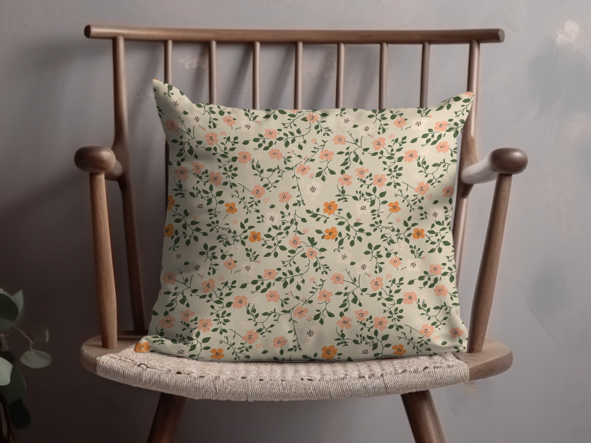 Modern Ditsy Flower Pattern With Leaves For Backgrounds Digital - Moore and Mountain