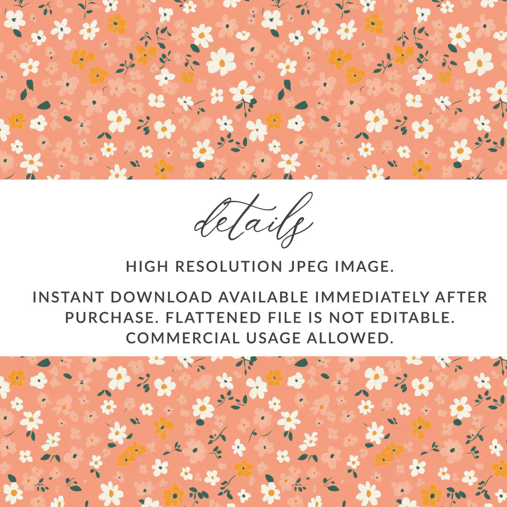 Modern Ditsy Flower Pattern for Your Creative Needs - Moore and Mountain