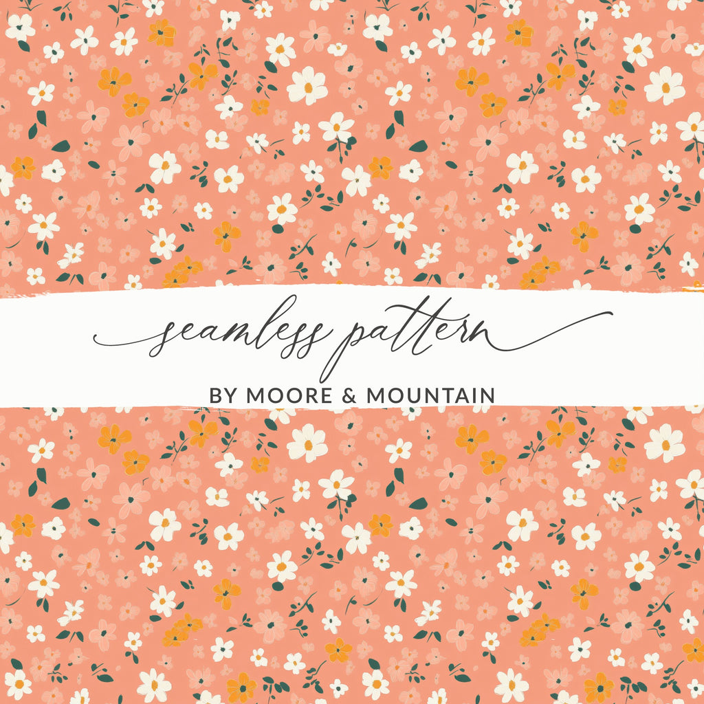 Modern Ditsy Flower Pattern for Your Creative Needs - Moore and Mountain