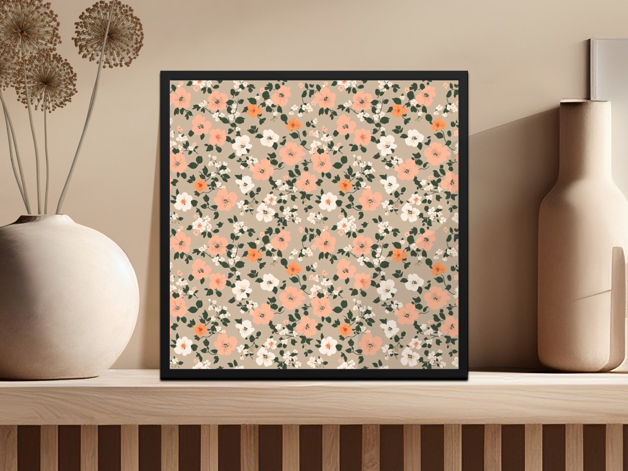 Modern Ditsy Flower Pattern with Floral Design Digital - Moore and Mountain