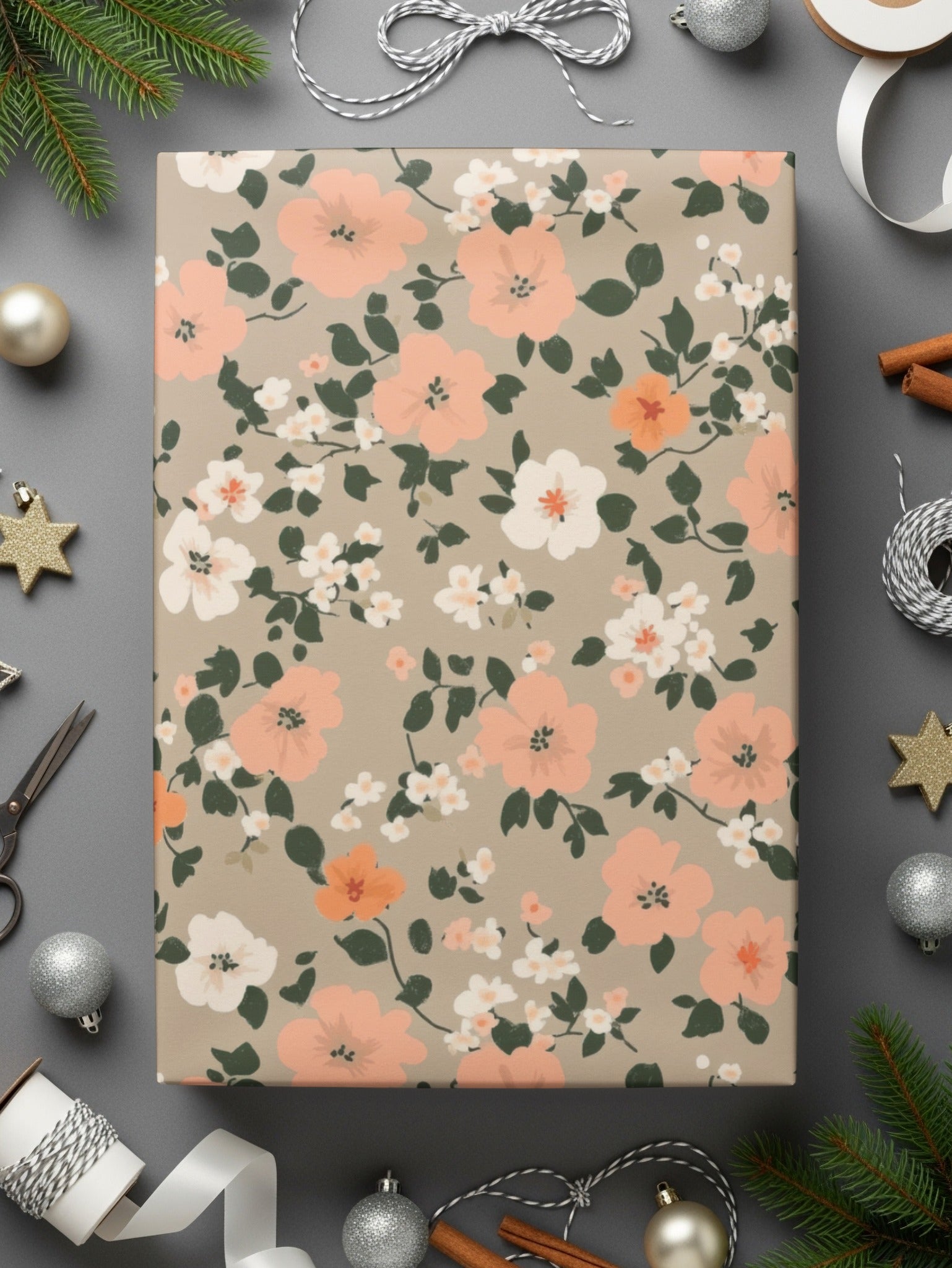 Modern Ditsy Flower Pattern with Floral Design Digital - Moore and Mountain
