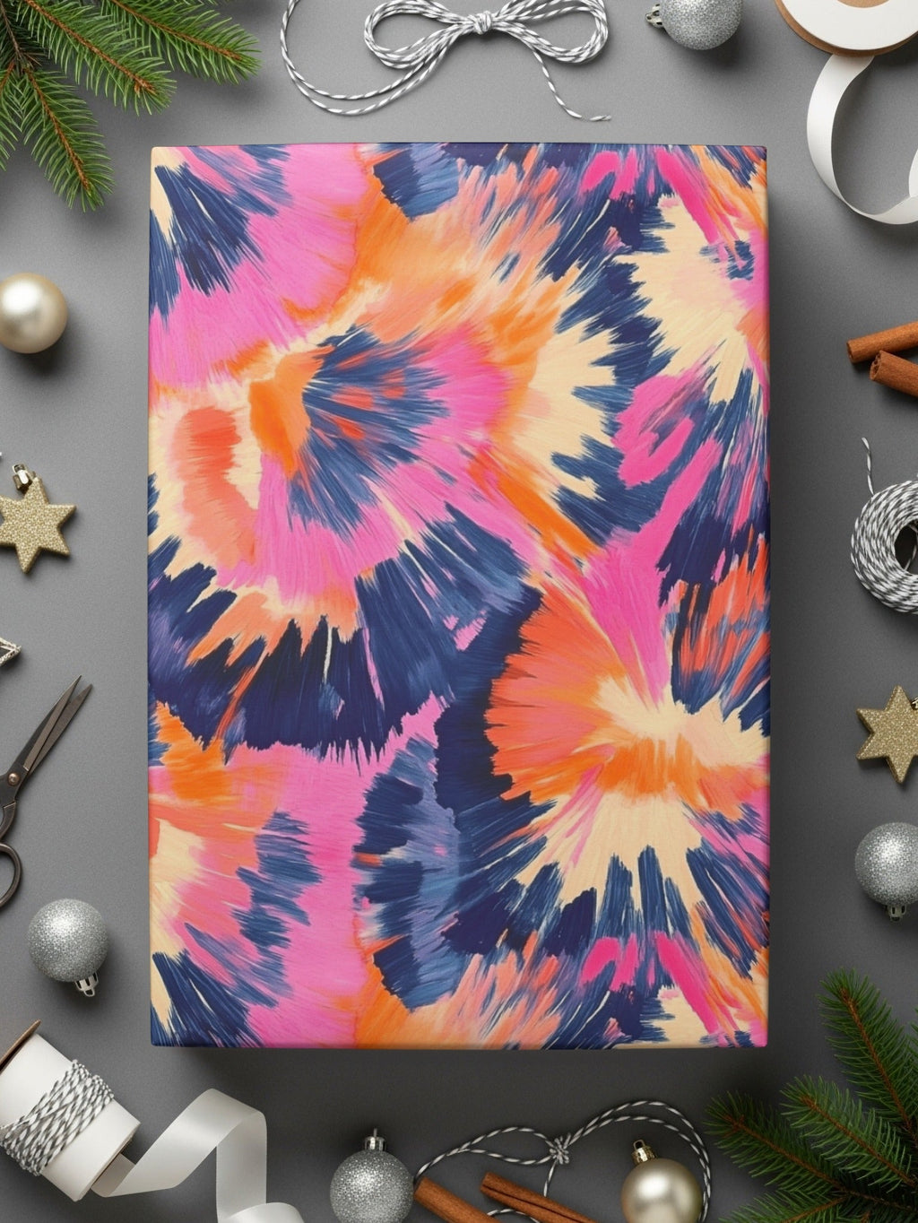 Modern Geometric Vivid Burst Seamless Pattern Dynamic Hues Abstract Shapes Digital - Moore and Mountain