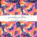 Modern Geometric Vivid Burst Seamless Pattern Dynamic Hues Abstract Shapes Digital - Moore and Mountain