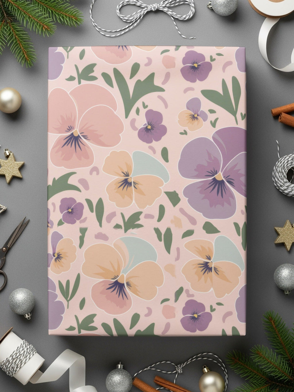 Pansy Flower T-Shirt Design, Floral Digital Pattern, Seamless Flower Print, Fabric Design, Pansy T Shirt, Digital Download, T-Shirt - Moore and Mountain
