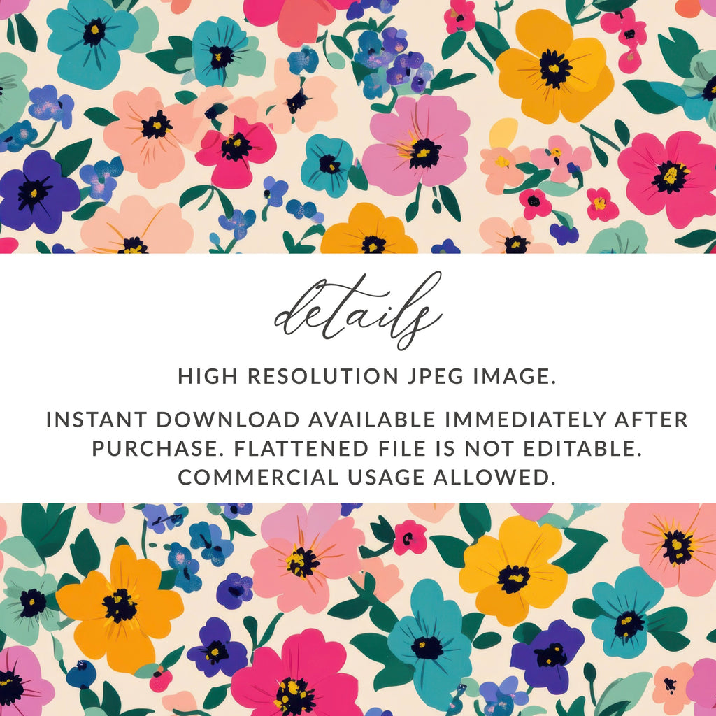 Colorful Floral High Resolution JPEG Image