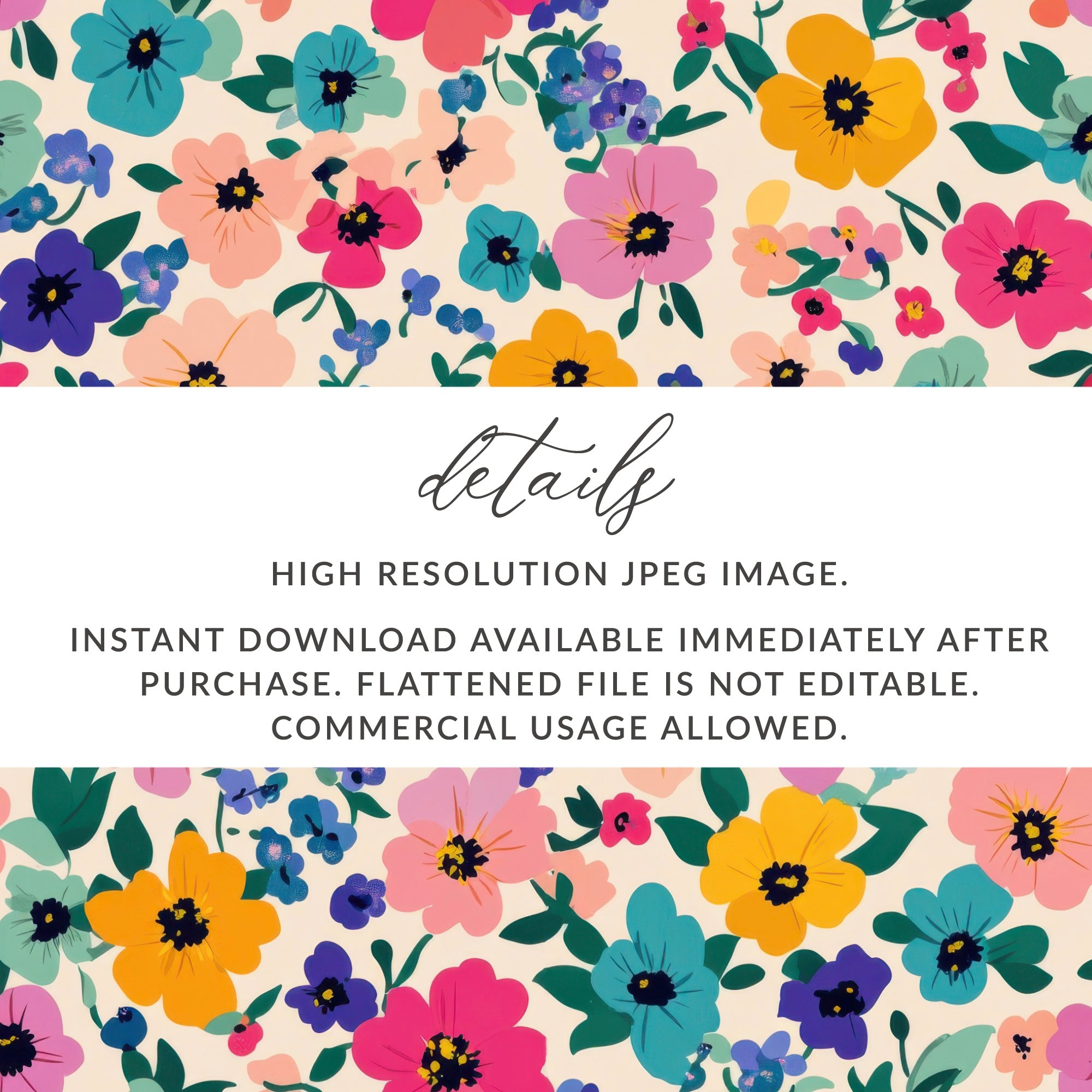 Colorful Floral High Resolution JPEG Image