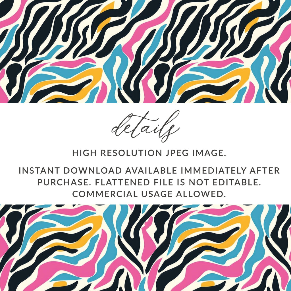 High Resolution JPEG Zebra Pattern Instant Download