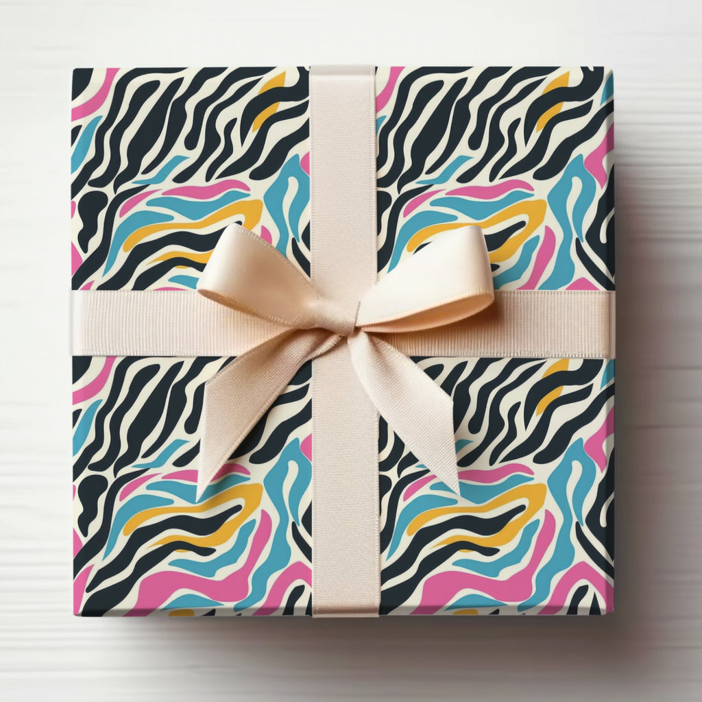 Vibrant Abstract Pattern Gift Wrap Decorative Box