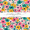 Floral Seamless Pattern by Moore & Mountain Design
