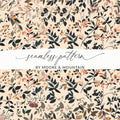Moore and Mountain Seamless Pattern Botanical Design
