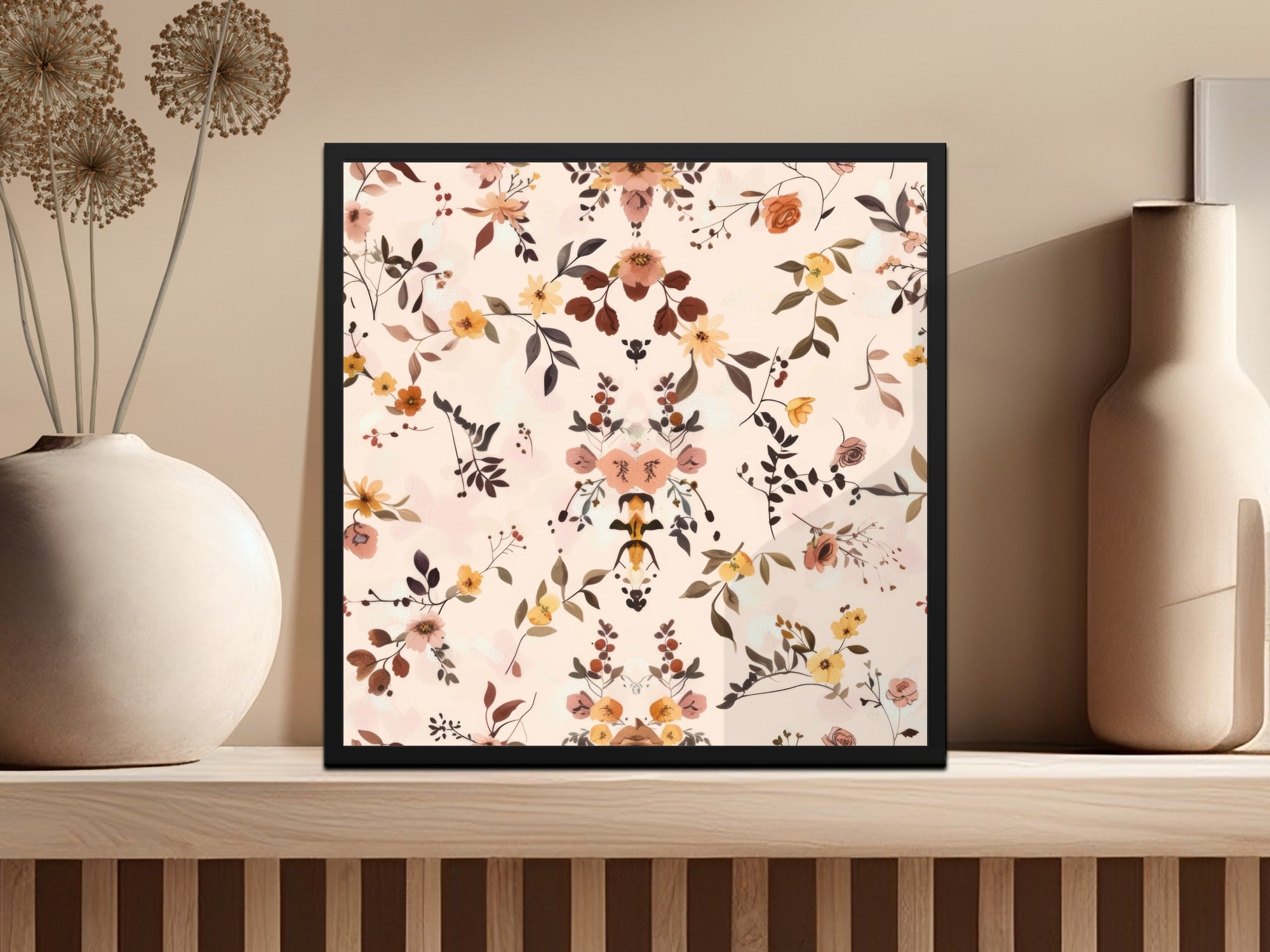 Floral Botanical Art Print for Modern Home Decor
