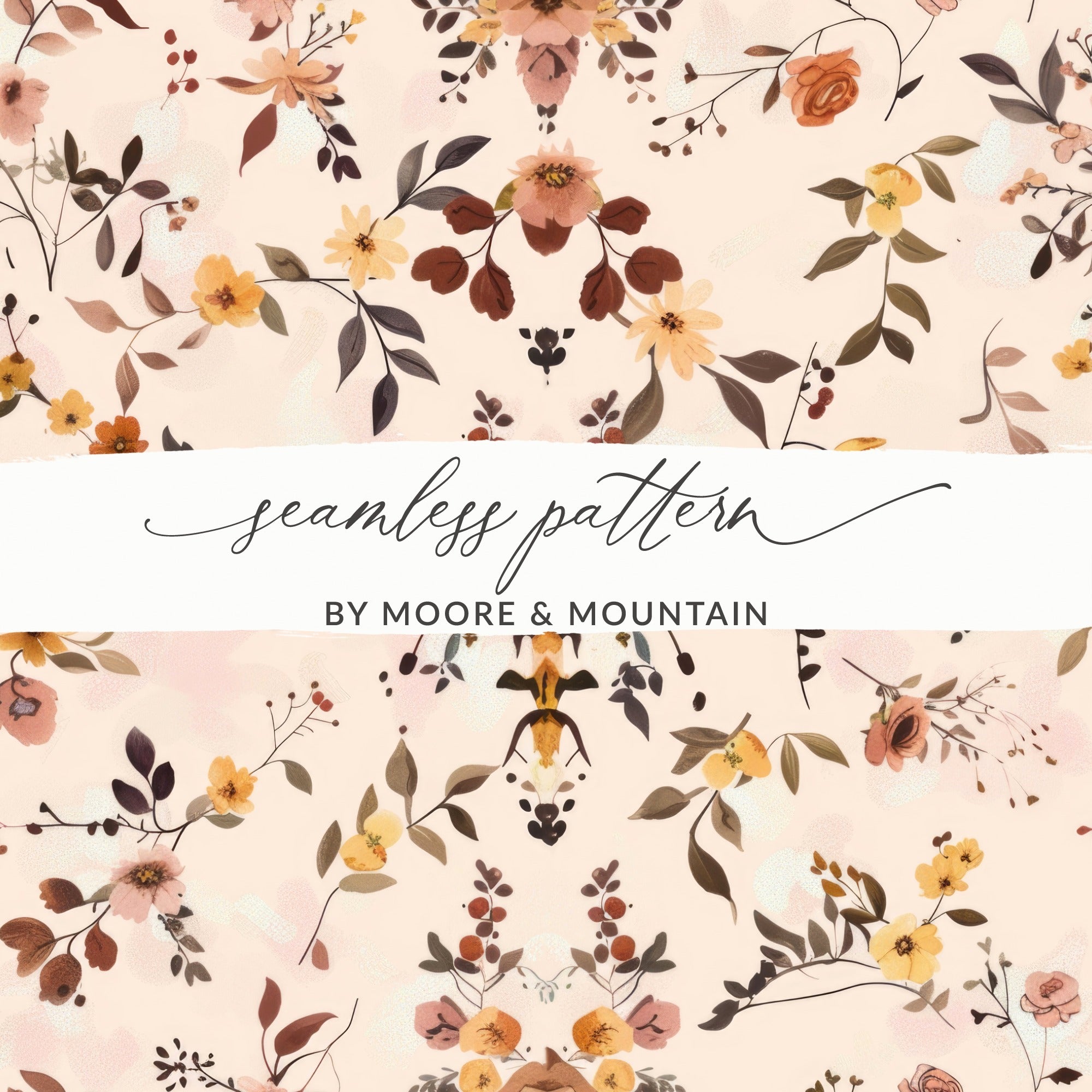 Floral Seamless Pattern by Moore & Mountain Design