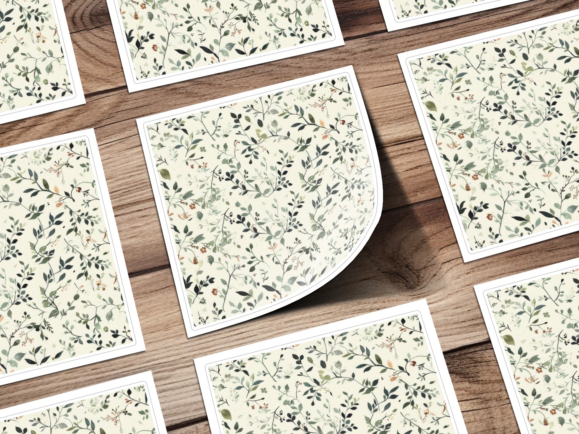 Elegant Botanical Floral Pattern Art Print