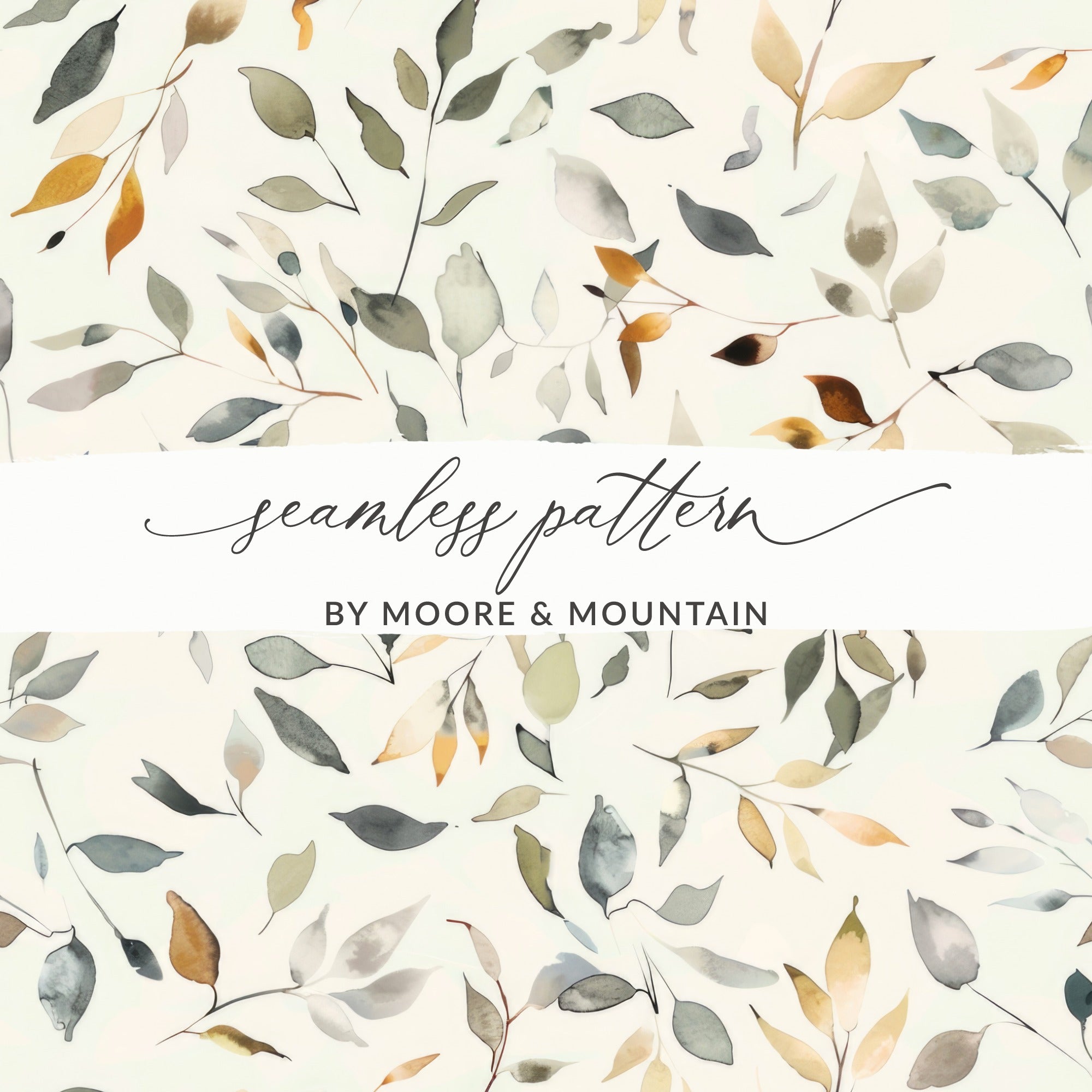 Seamless Leaf Pattern by Moore & Mountain Design