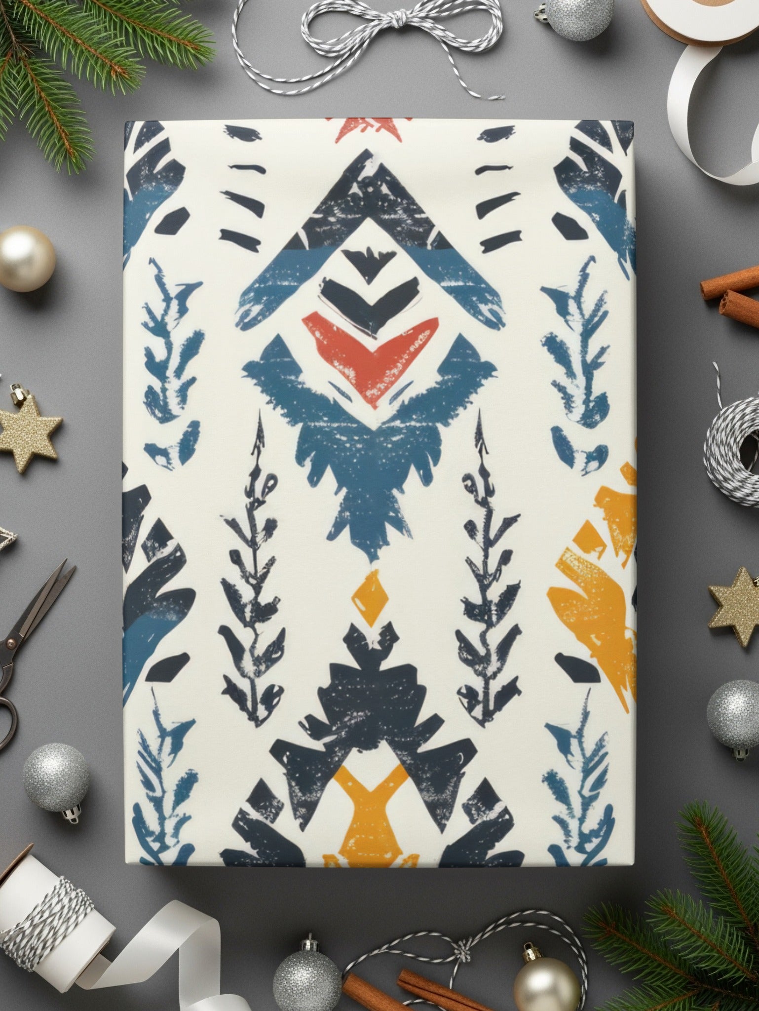Abstract Geometric Pattern Wrapping Paper Product