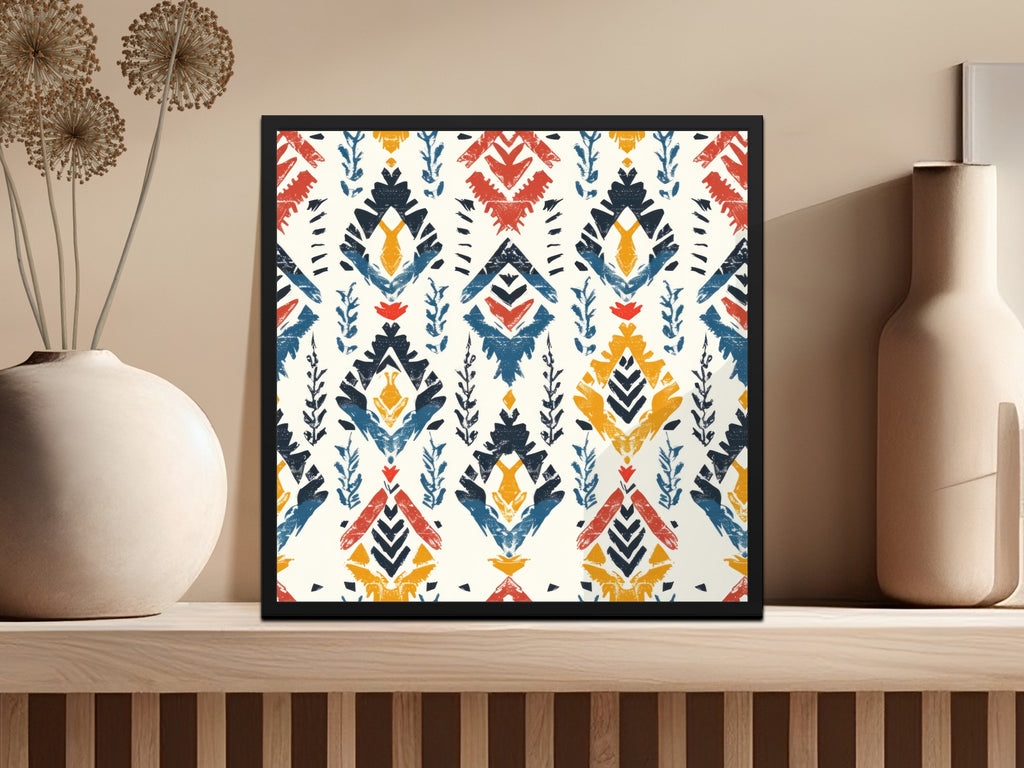Vibrant Geometric Abstract Design Art Print