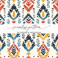 Vibrant Geometric Seamless Pattern Design by Moore