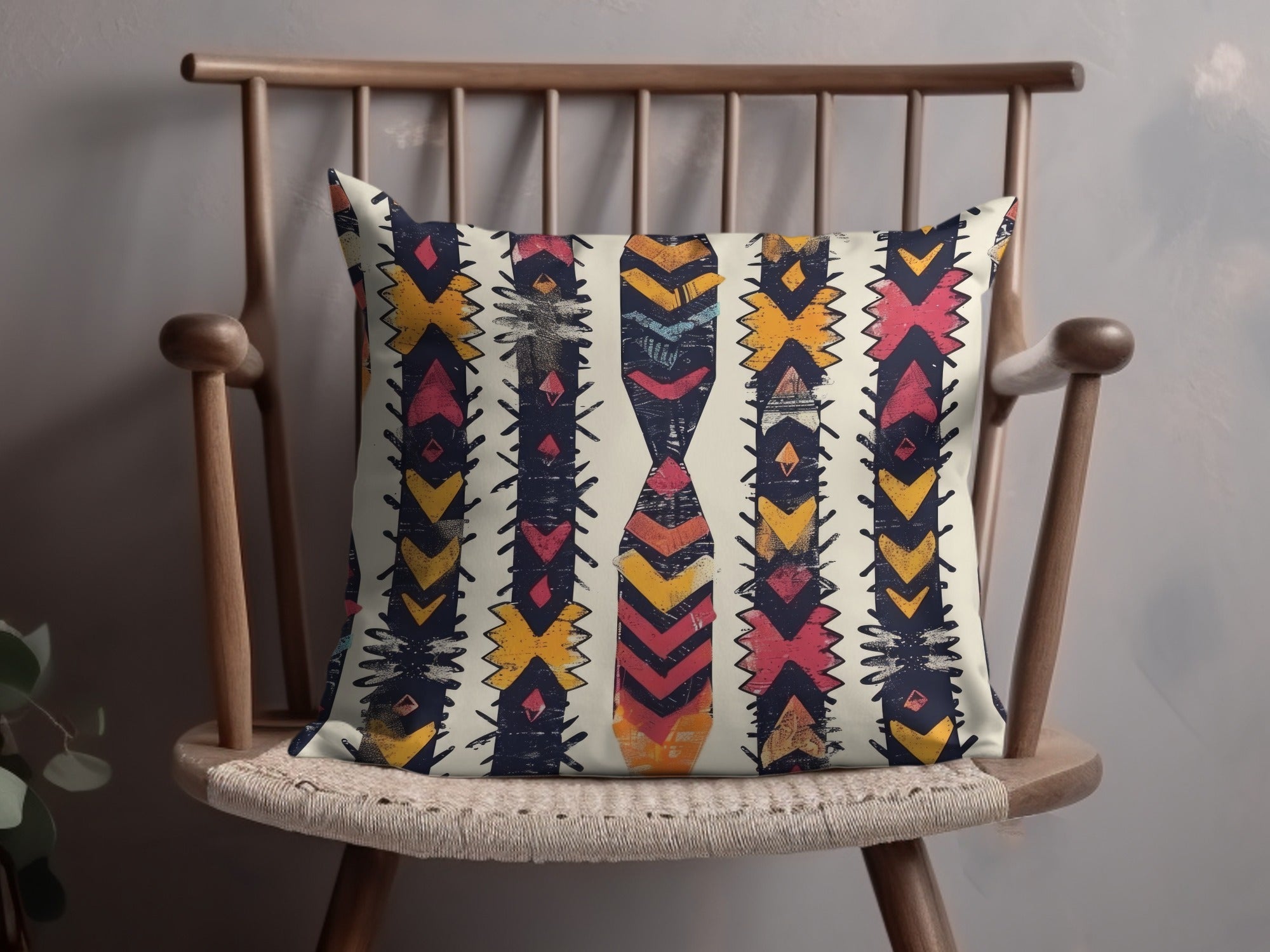 Tribal Pattern Decorative Pillow for Home Decor