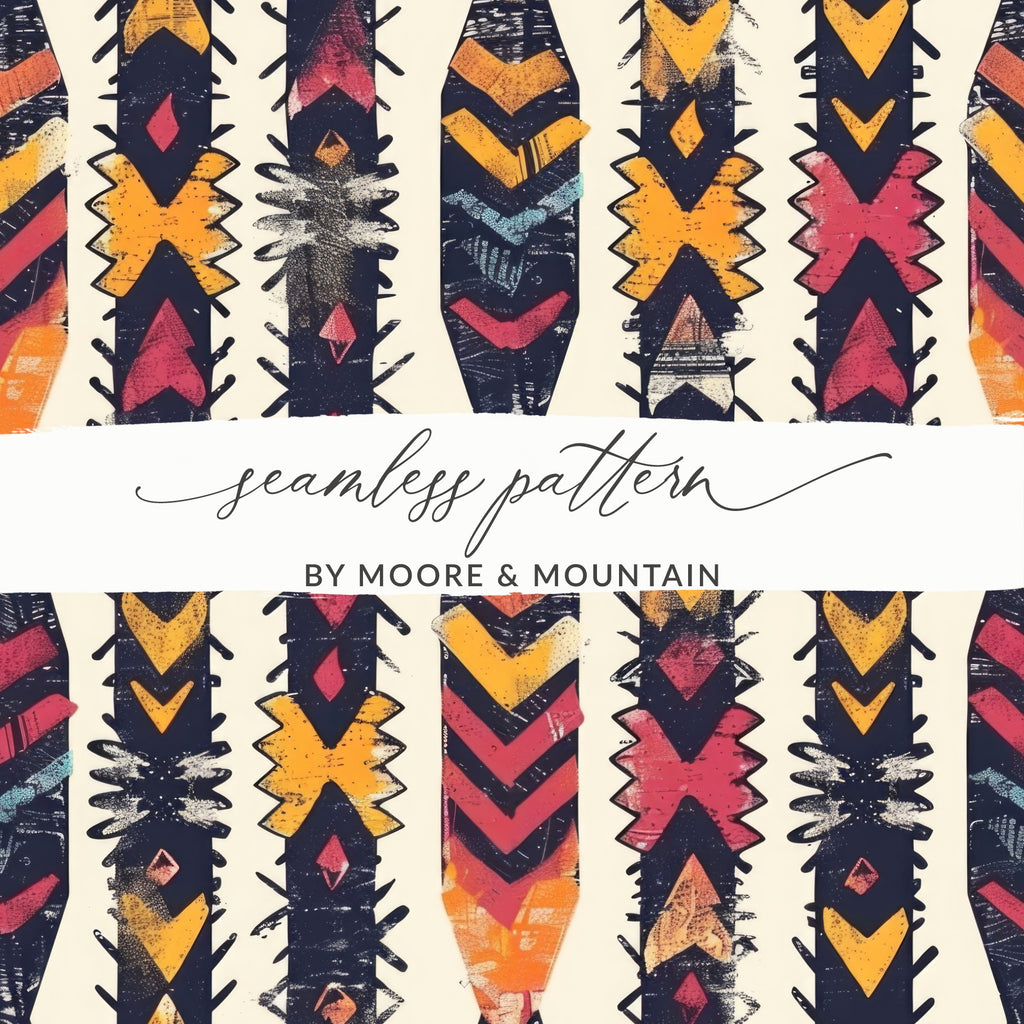 Colorful Geometric Seamless Pattern Design