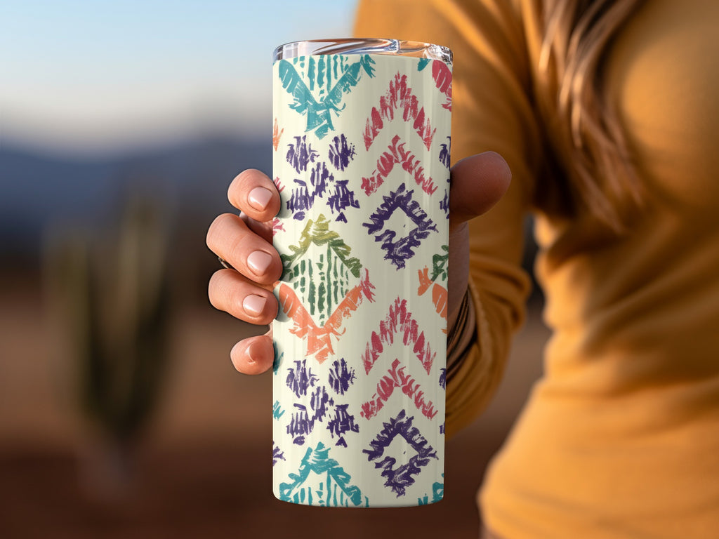 Colorful Abstract Pattern Insulated Tumbler 16oz product