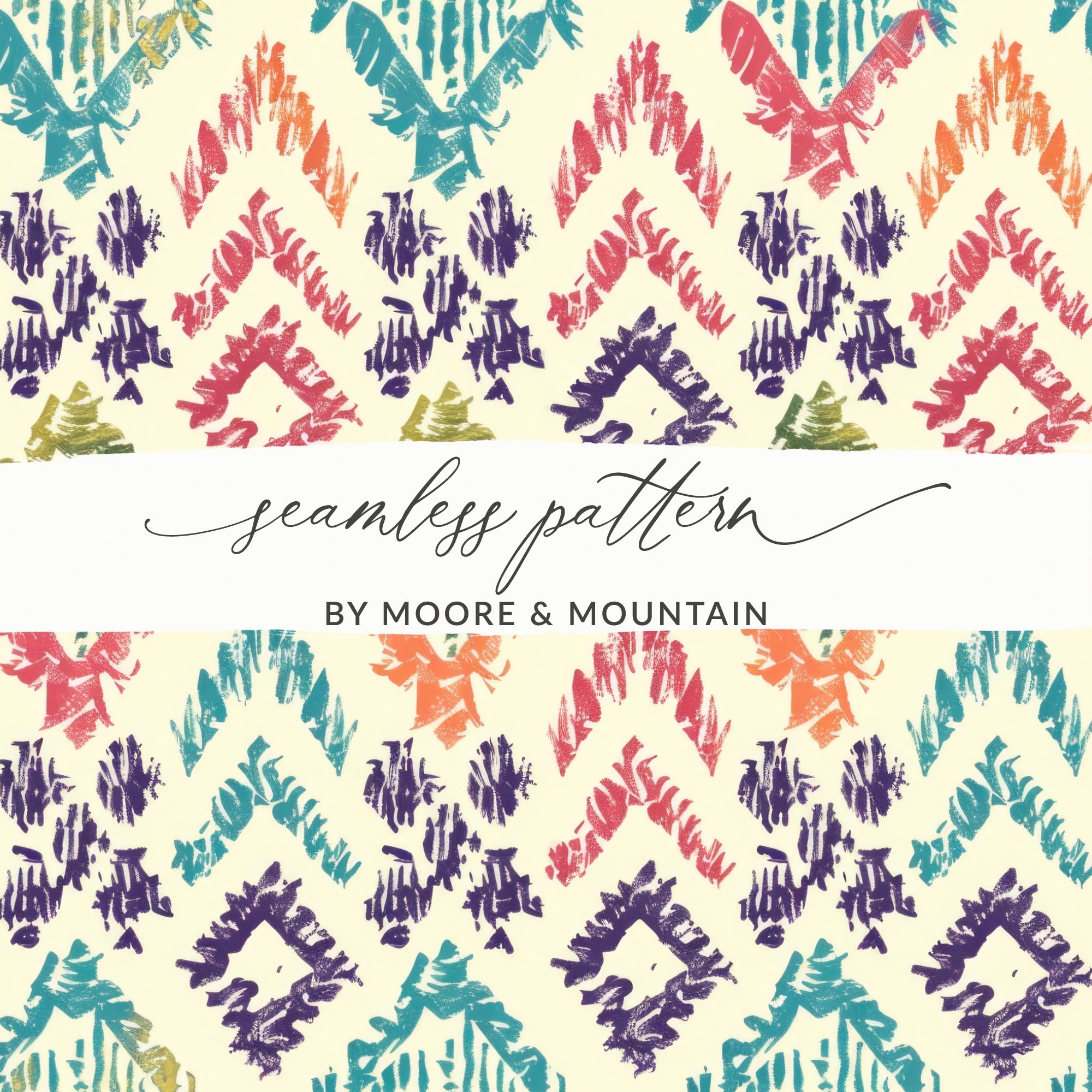Colorful Abstract Geometric Seamless Pattern Design