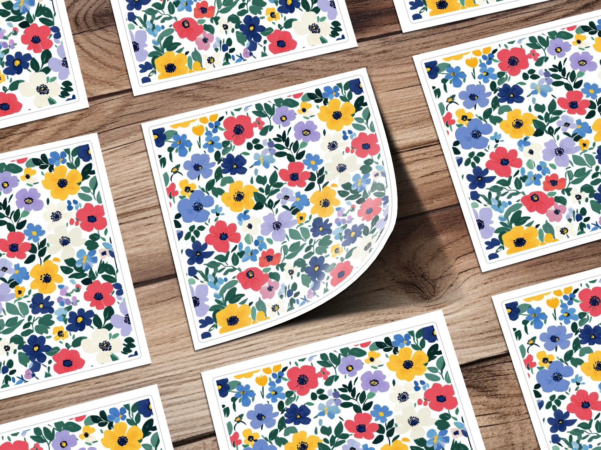 Colorful Floral Patterned Decorative Sheets Product