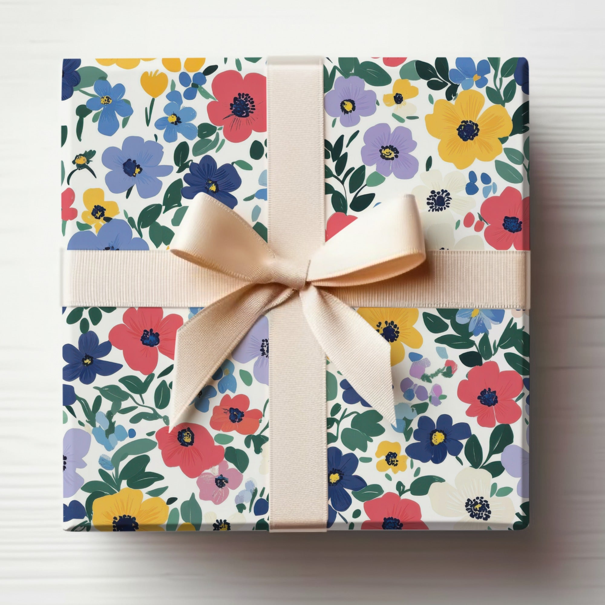 Floral Gift Box with Ribbon for Special Occasions