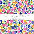 Colorful Floral Seamless Pattern by Moore & Mountain