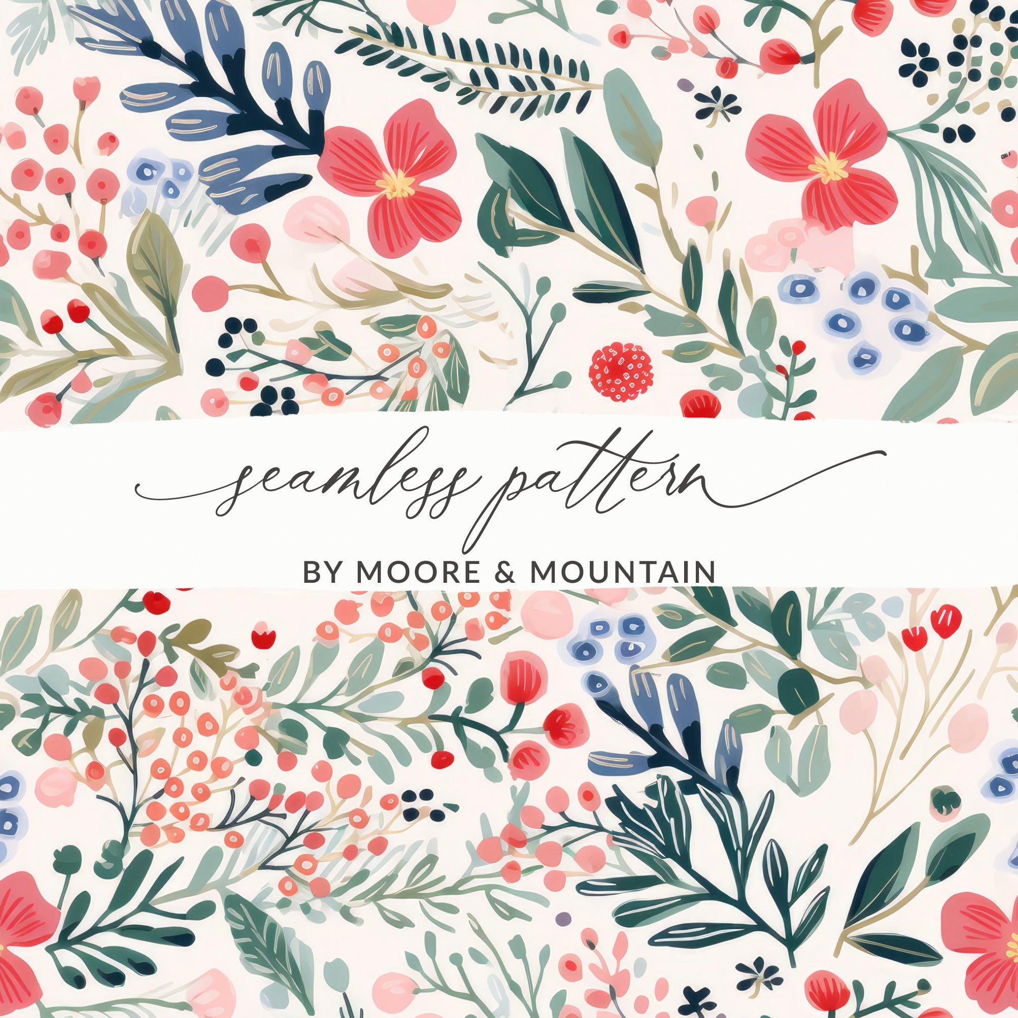 Seamless Pattern by Moore & Mountain Decorative Design