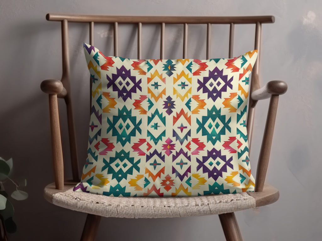Colorful Geometric Patterned Decorative Pillow product