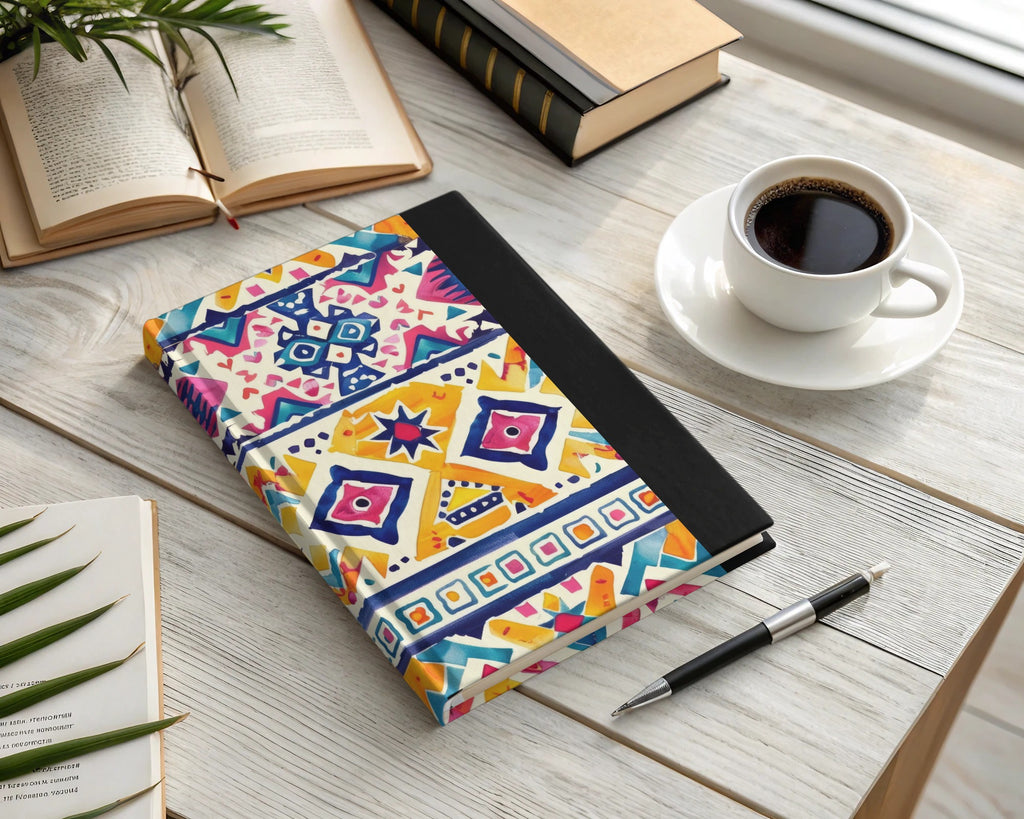 Colorful Geometric Design Hardcover Notebook Journal