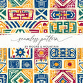 Colorful Geometric Seamless Pattern by Moore & Mountain