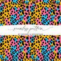 Vibrant Leopard Print Seamless Pattern by Moore & Mountain