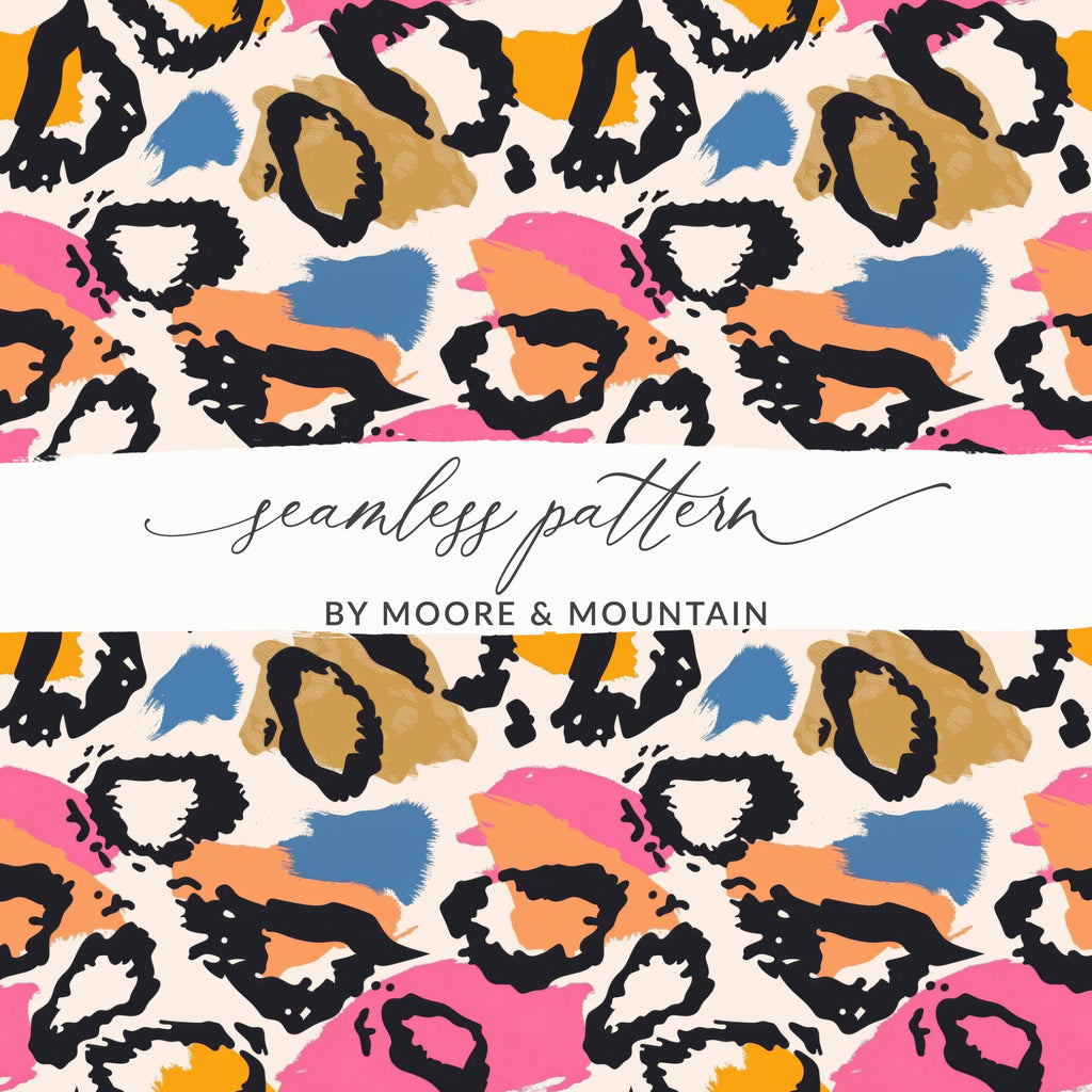 Vibrant Animal Print Seamless Pattern by Moore & Mountain
