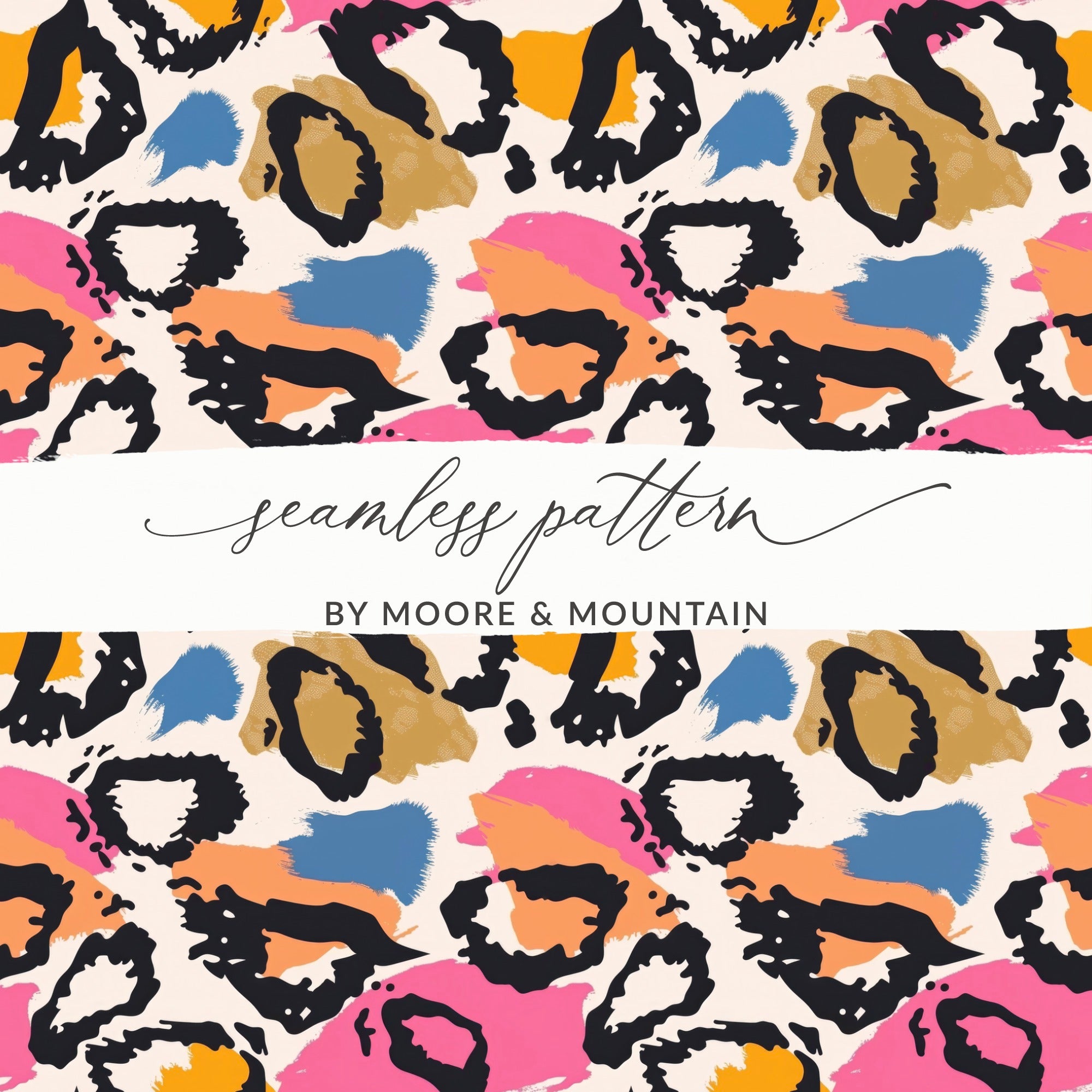Vibrant Animal Print Seamless Pattern by Moore & Mountain