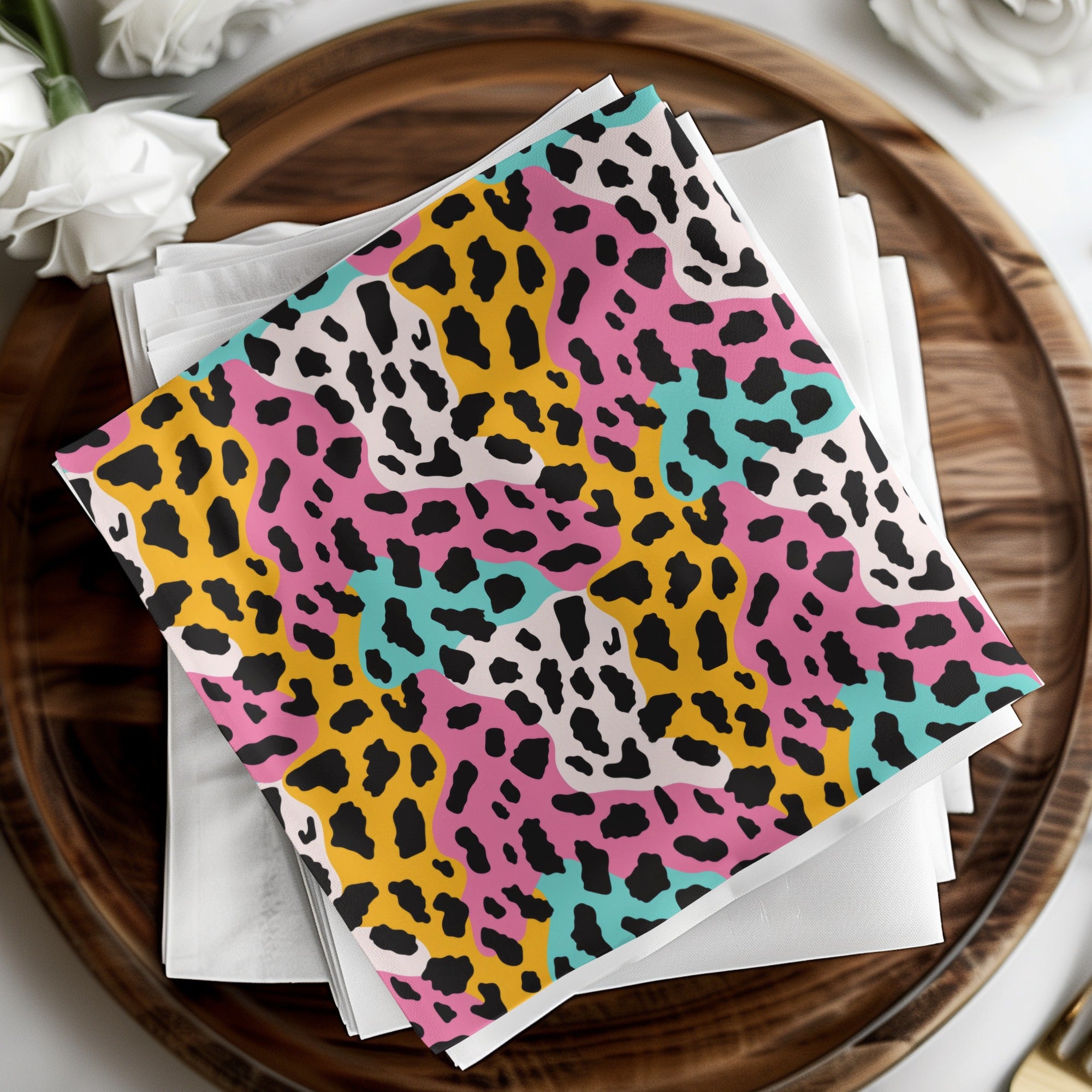 Colorful Leopard Print Decorative Napkin Paper Product