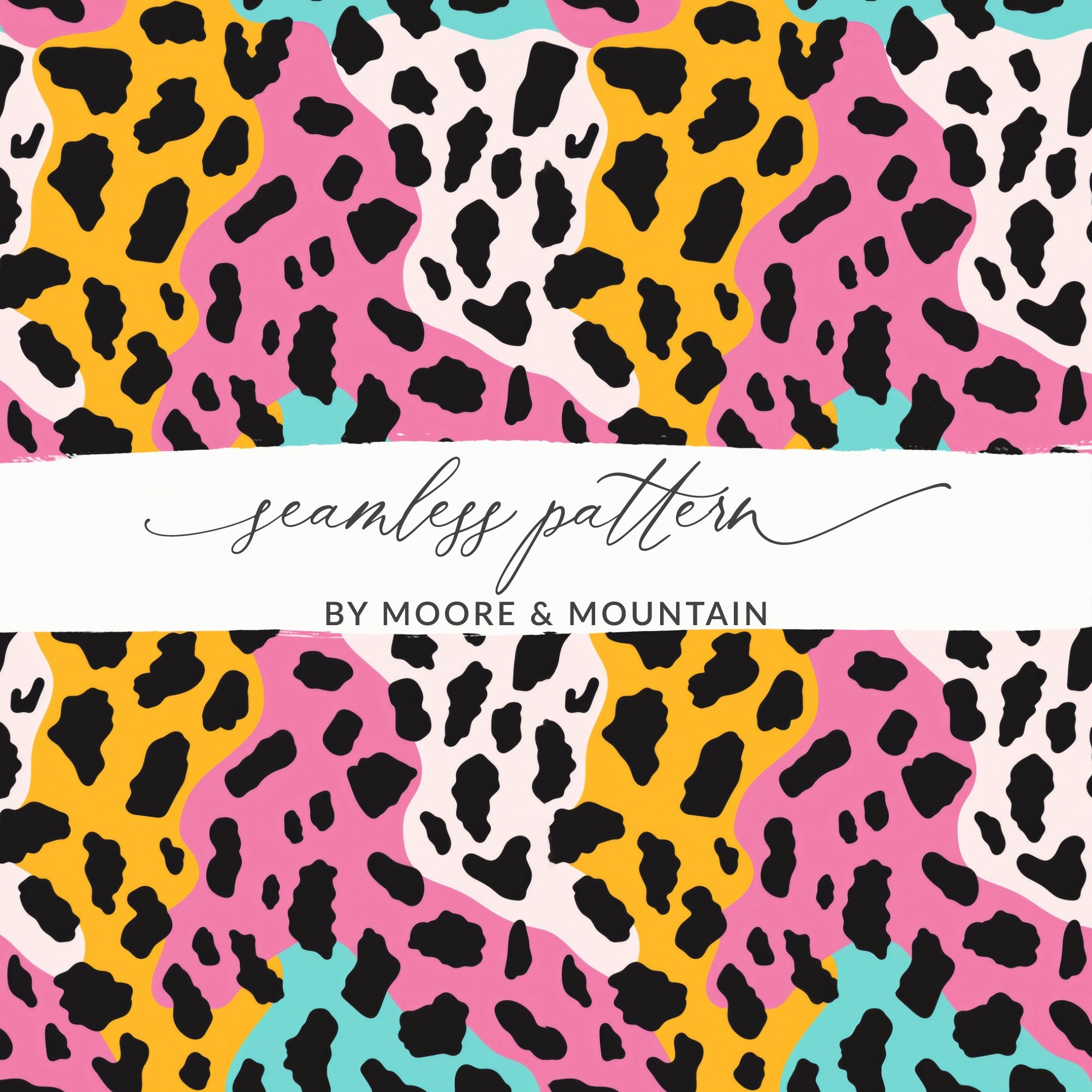 Colorful Leopard Print Seamless Pattern Design