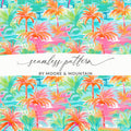 Tropical Palm Trees Seamless Pattern by Moore & Mountain