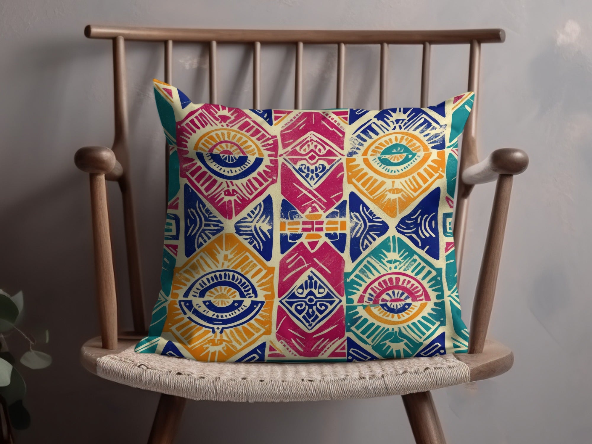 Abstract Geometric Pattern Cushion Cover for Home Decor
