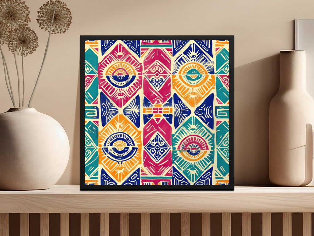 Colorful Geometric Pattern Wall Art Decor Product