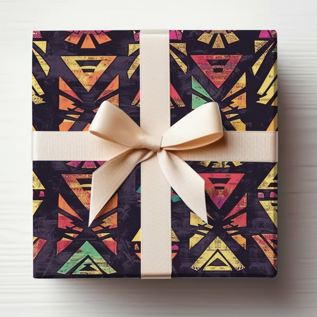 Colorful Geometric Pattern Gift Wrap Product