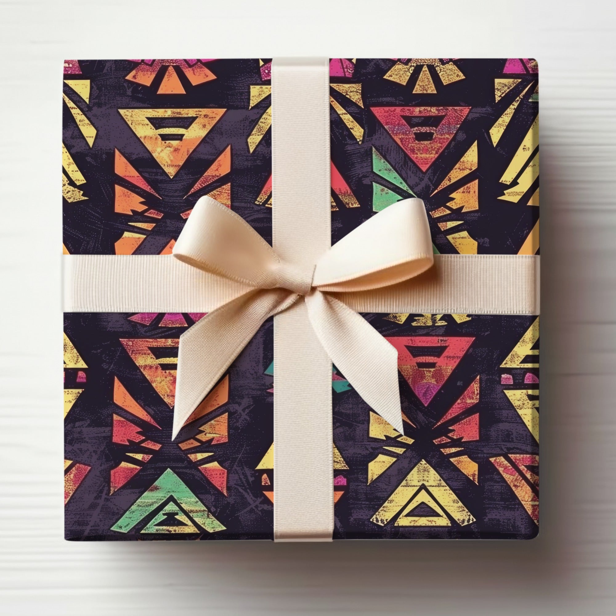 Colorful Geometric Pattern Gift Wrap Product