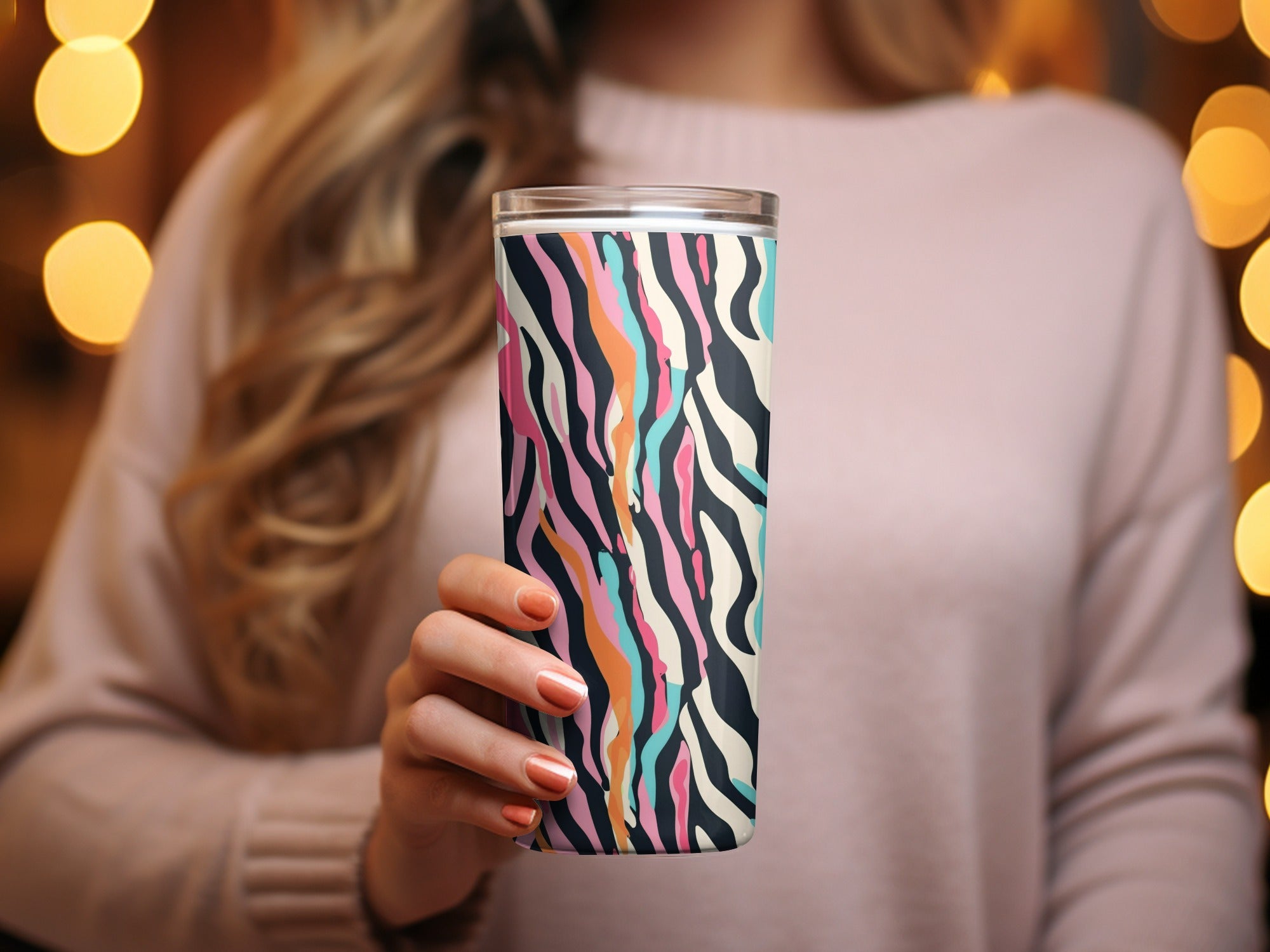 Colorful Abstract Pattern Tumbler Insulated Cup