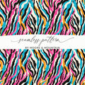 Colorful Zebra Stripes Seamless Pattern product